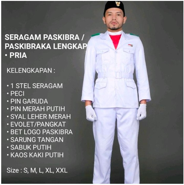 seragam paskibra laki laki