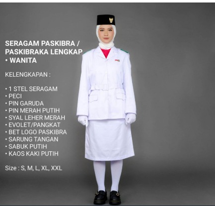 Seragam Paskibra Wanita Lengkap