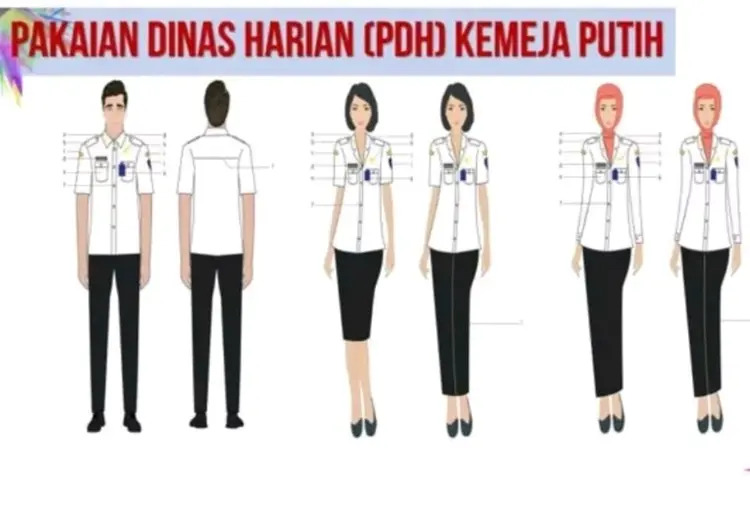 PDH hitam putih