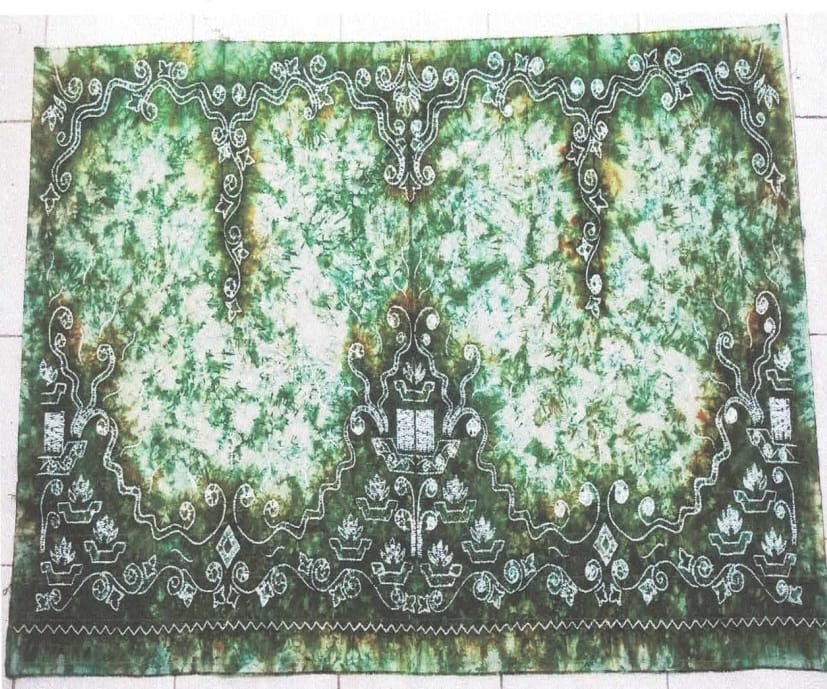 Sasirangan Batu Piring katun Sutra