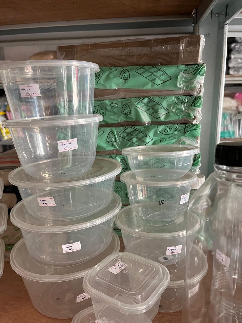 Mika plastik bentuk mangkok ukuran 400 ml