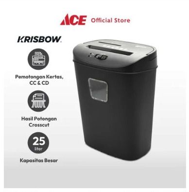 Krisbow Mesin Penghancur Kertas S290 - Hitam