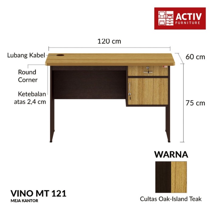 MEJA KANTOR - VINO MT121
