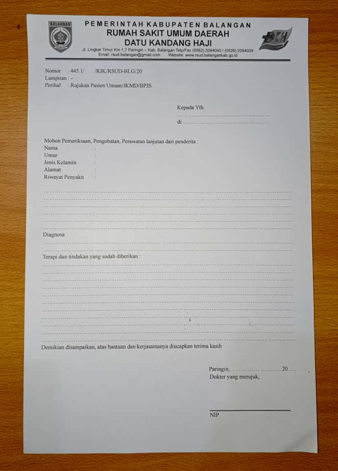 BLANKO RUJUKAN PASIEN