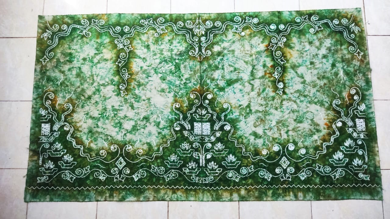 Kain Sasirangan motif Batu Piring katun Sutera premium
