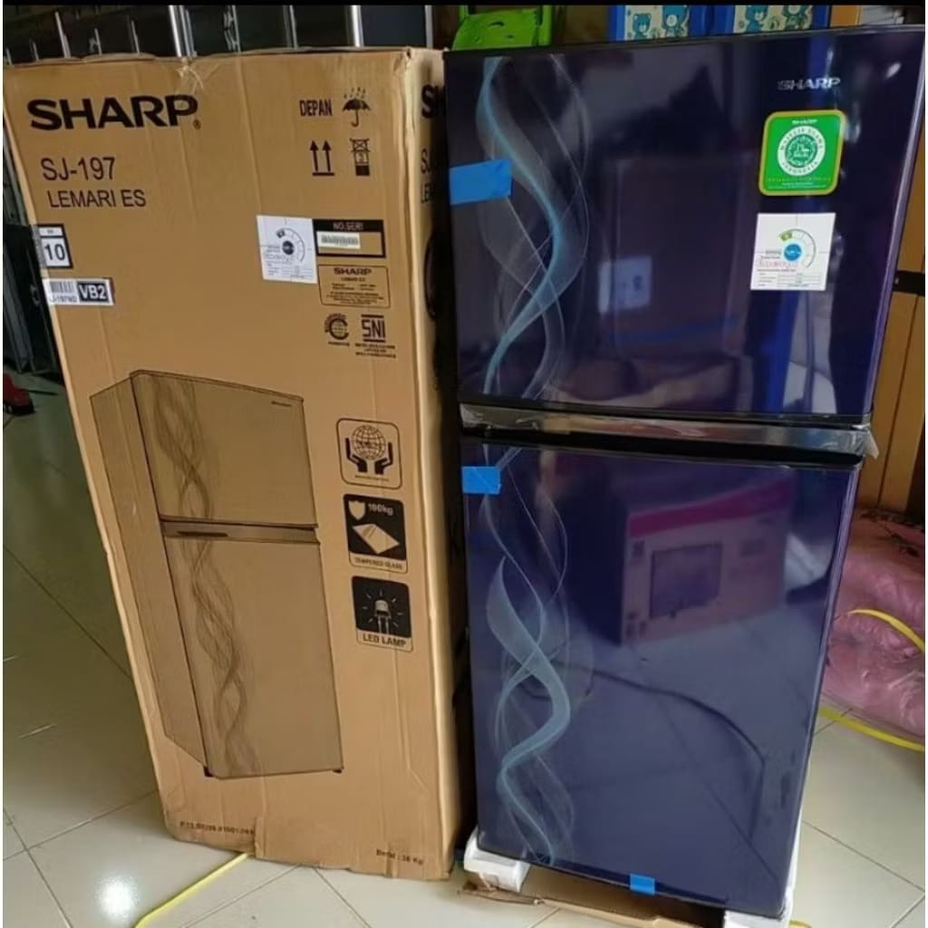KULKAS 2 PINTU SHARP SJ- 197