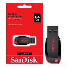 FLASHDISK SANDISK CRUZER BLADE 64GB
