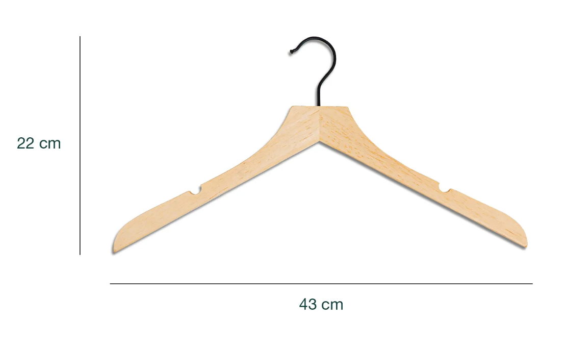 Hanger Kayu  Isi 6 Premium