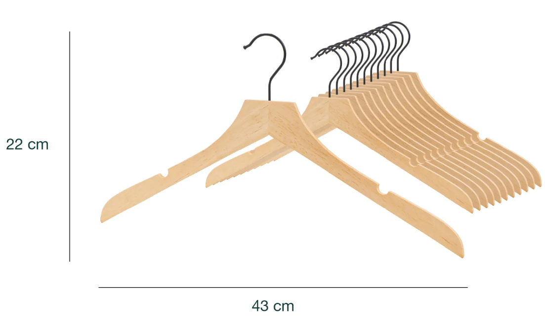 Hanger Kayu  Isi 6 Premium