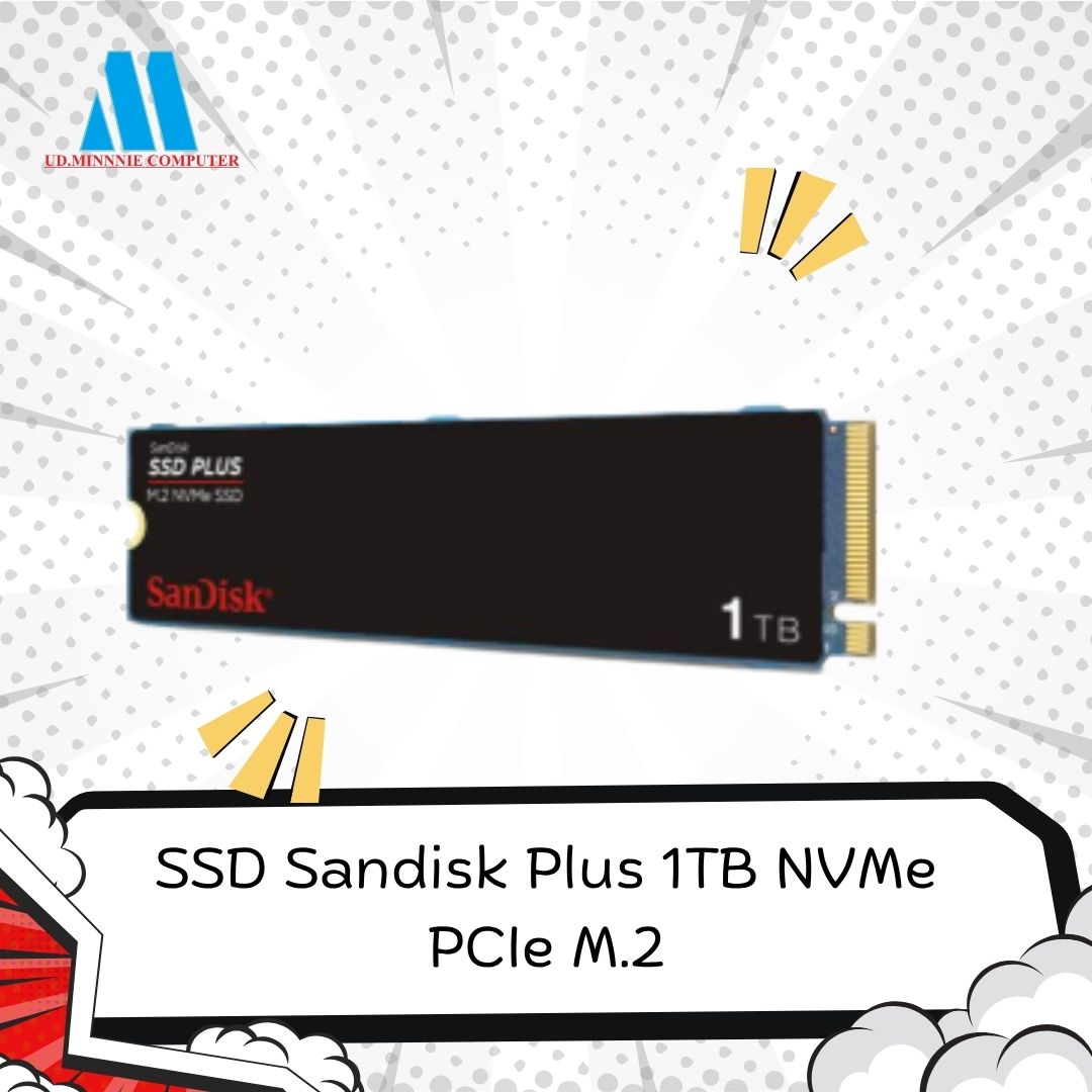 SSD Sandisk Plus 1TB NVMe PCIe M.2 2280 Gen 3 3200Mbps