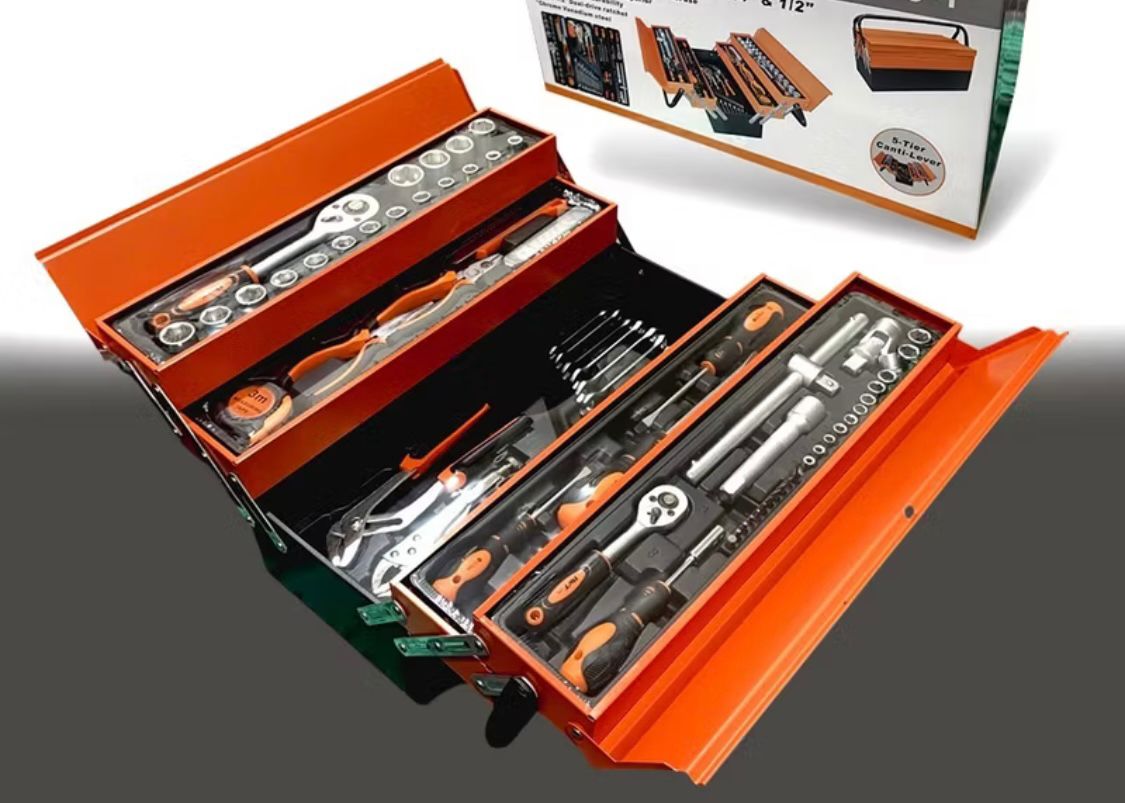 TOOLBOX SET 85 PCS ALAT PERKAKAS KUNCI SOCK SOCKET
