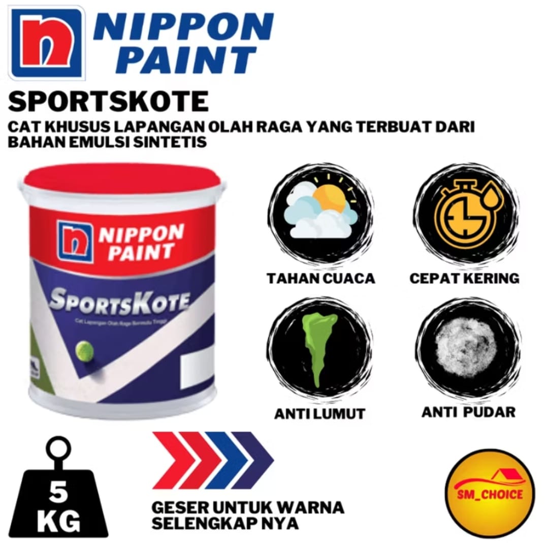 Cat Paving Lantai Nippon Paint Sportskote