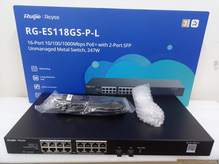  RUIJIE REYEE RG-ES118 POE SWITCH
