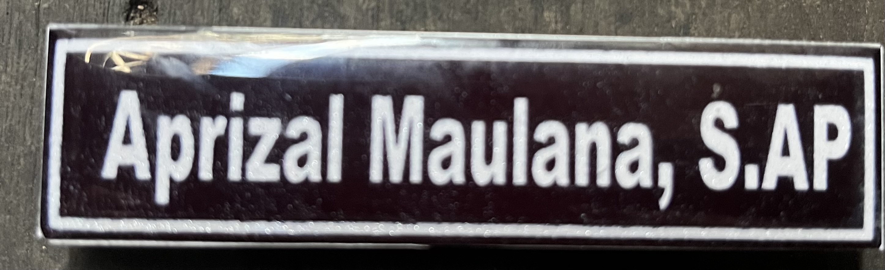 Name Tag Sublim + Resin