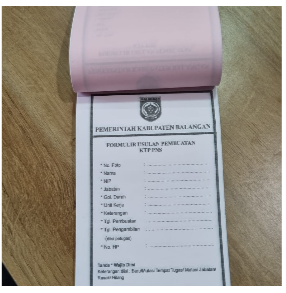 Barang cetak blangko id card