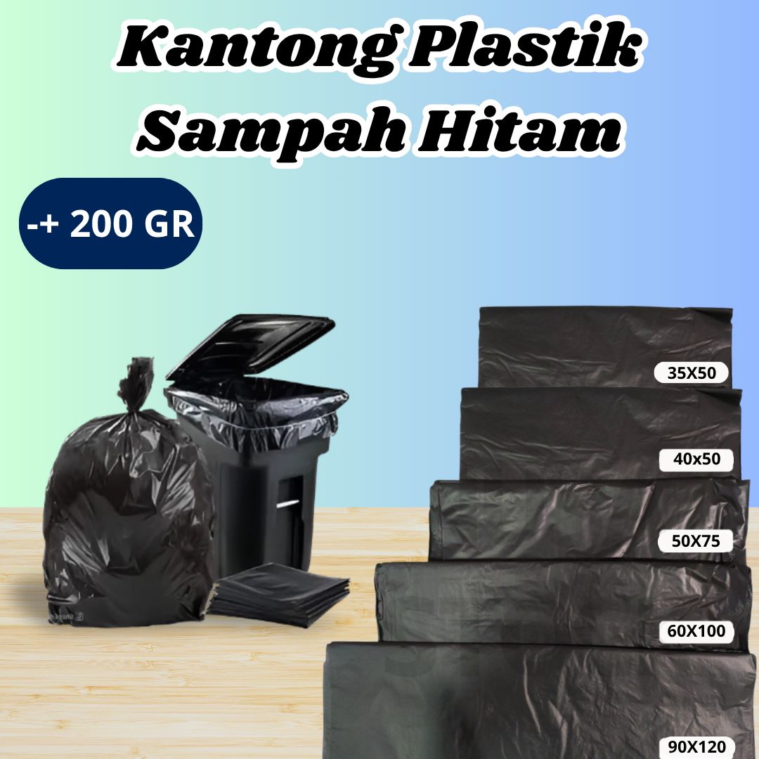 Plastik sampah hitam