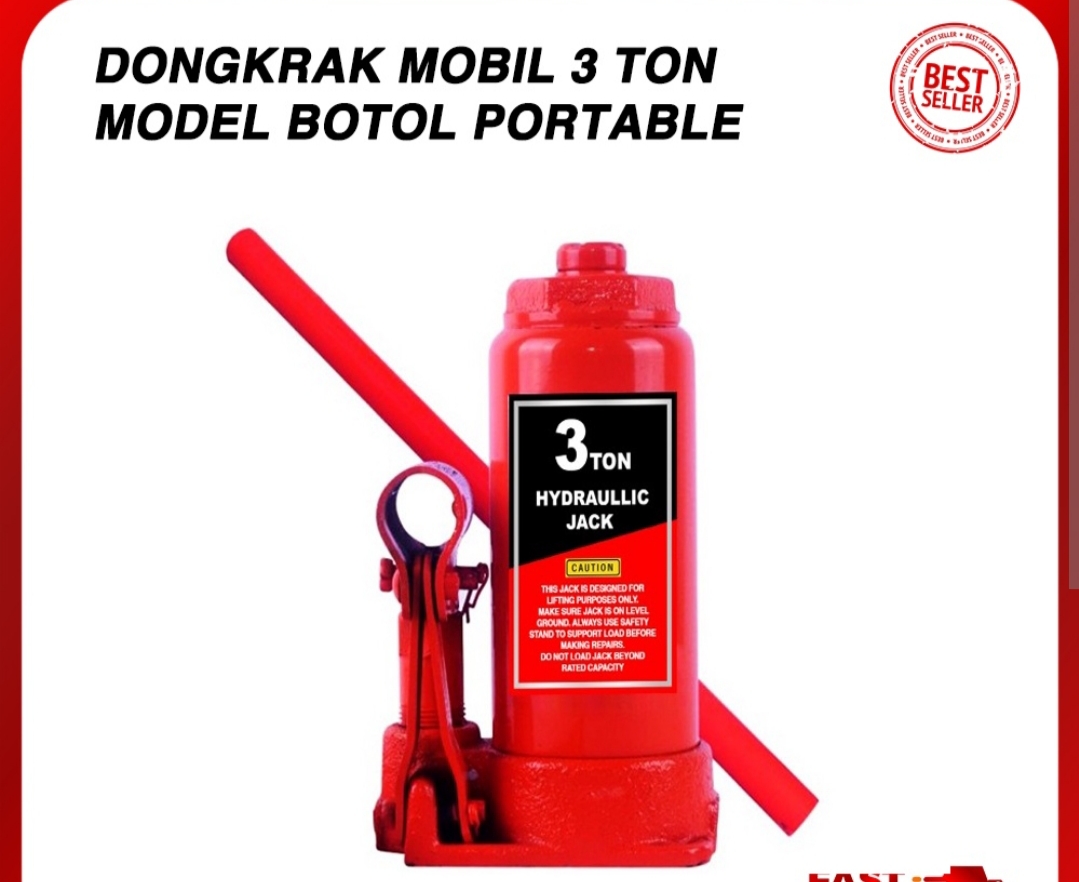 Dongkrak bentuk botol 3 ton