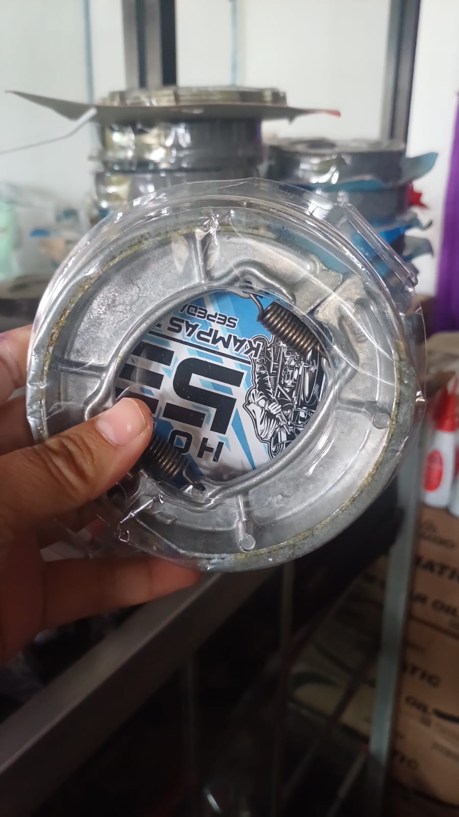 kampas rem belakang suzuki