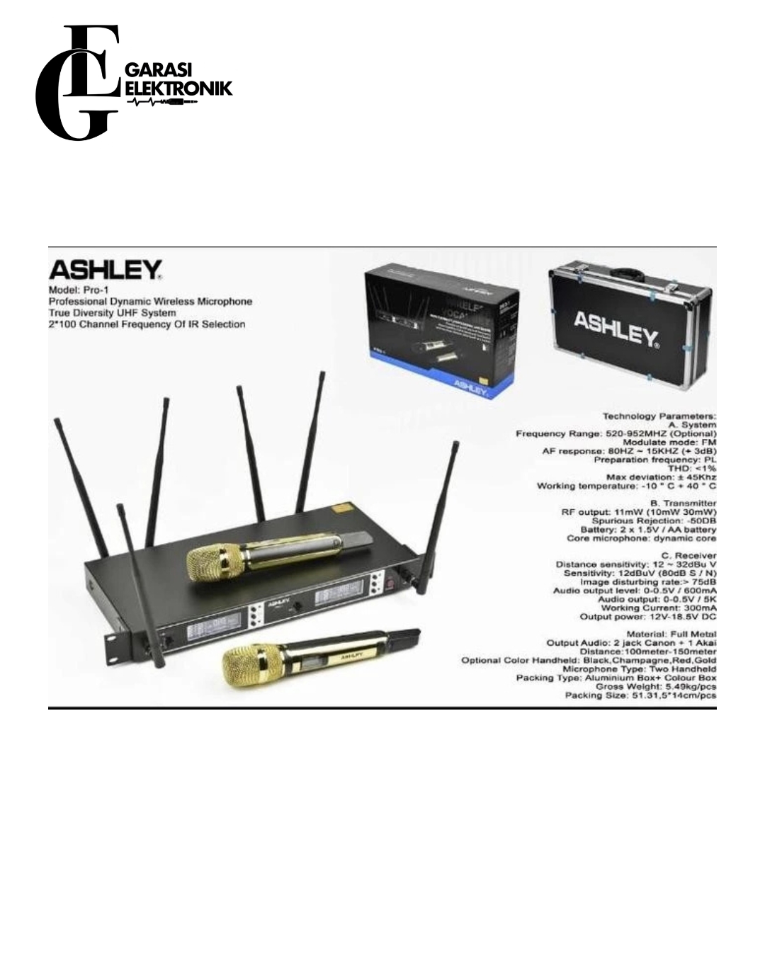 MIC Wireless ASHLEY PRO-1