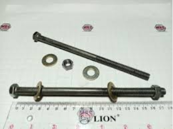 Baut Blandar / Baut Balok Kayu 3/8 x 7 Inchi / Long Bolt Kunci 14 panjang 17,5 cm Hitam