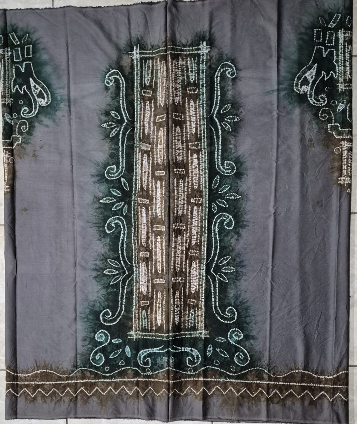 Kain Sasirangan katun sutera motif tawing pelupuh