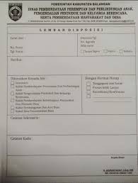 lembar disposisi