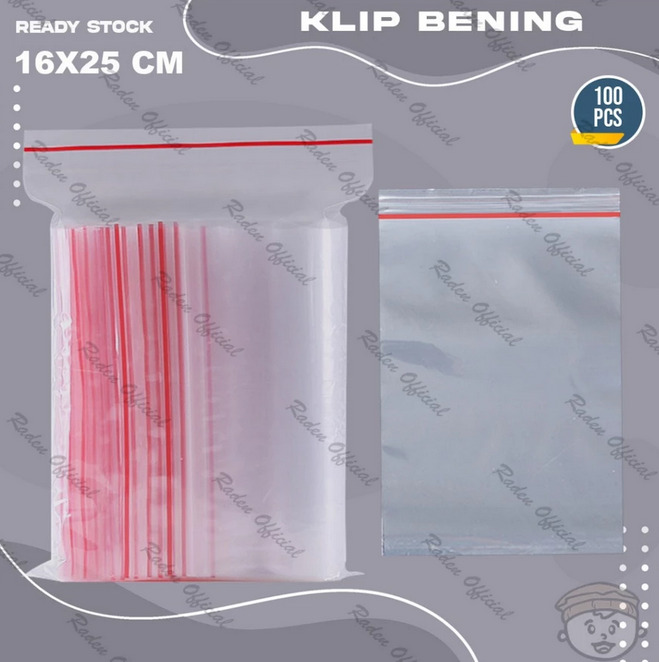 plastik klip 16 x 25