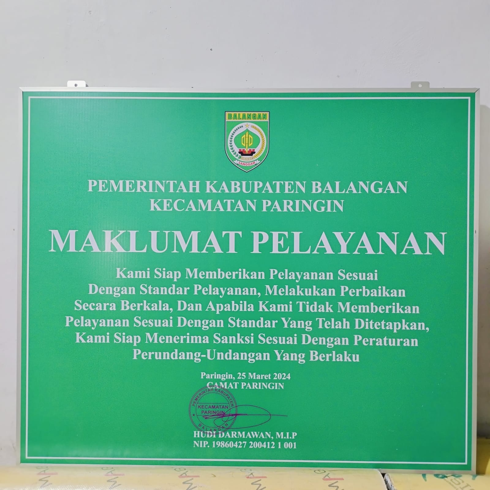 Maklumat Pelayanan