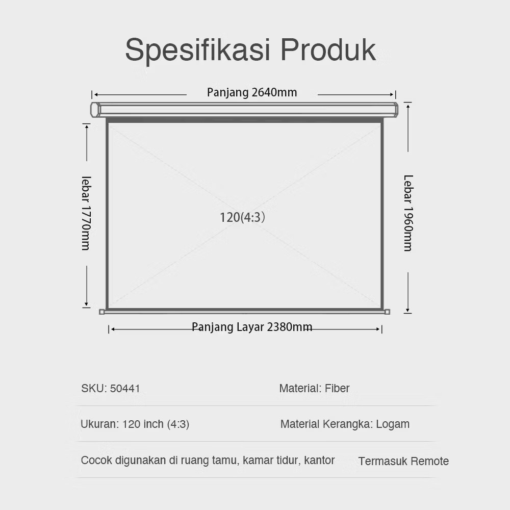 Deli automatic screen projector