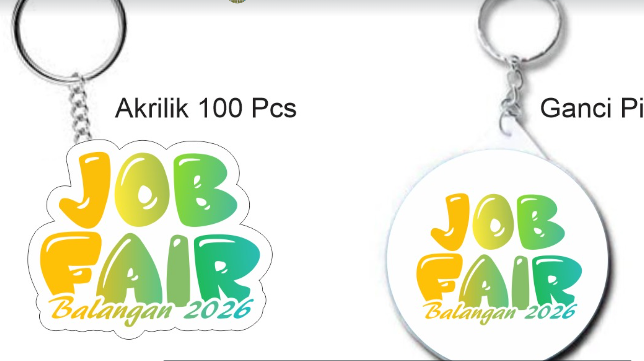 Gantungan Kunci Akrilik