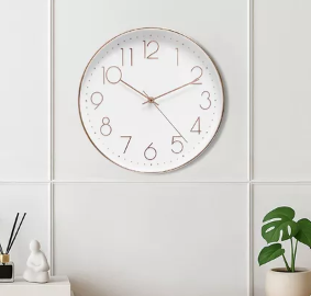 30 cm Jam Dinding Mc - white Wall Clock Jam Tembok Aesthetic