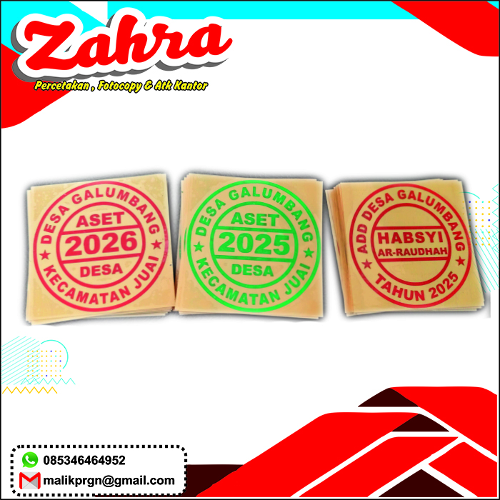 CETAK STIKER ASET