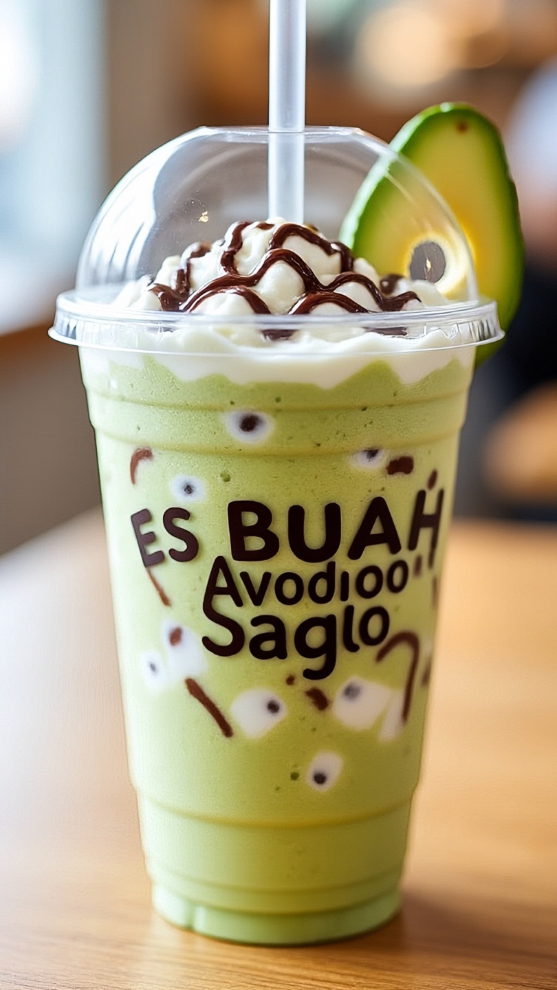 Es Buah Alpukat Sago
