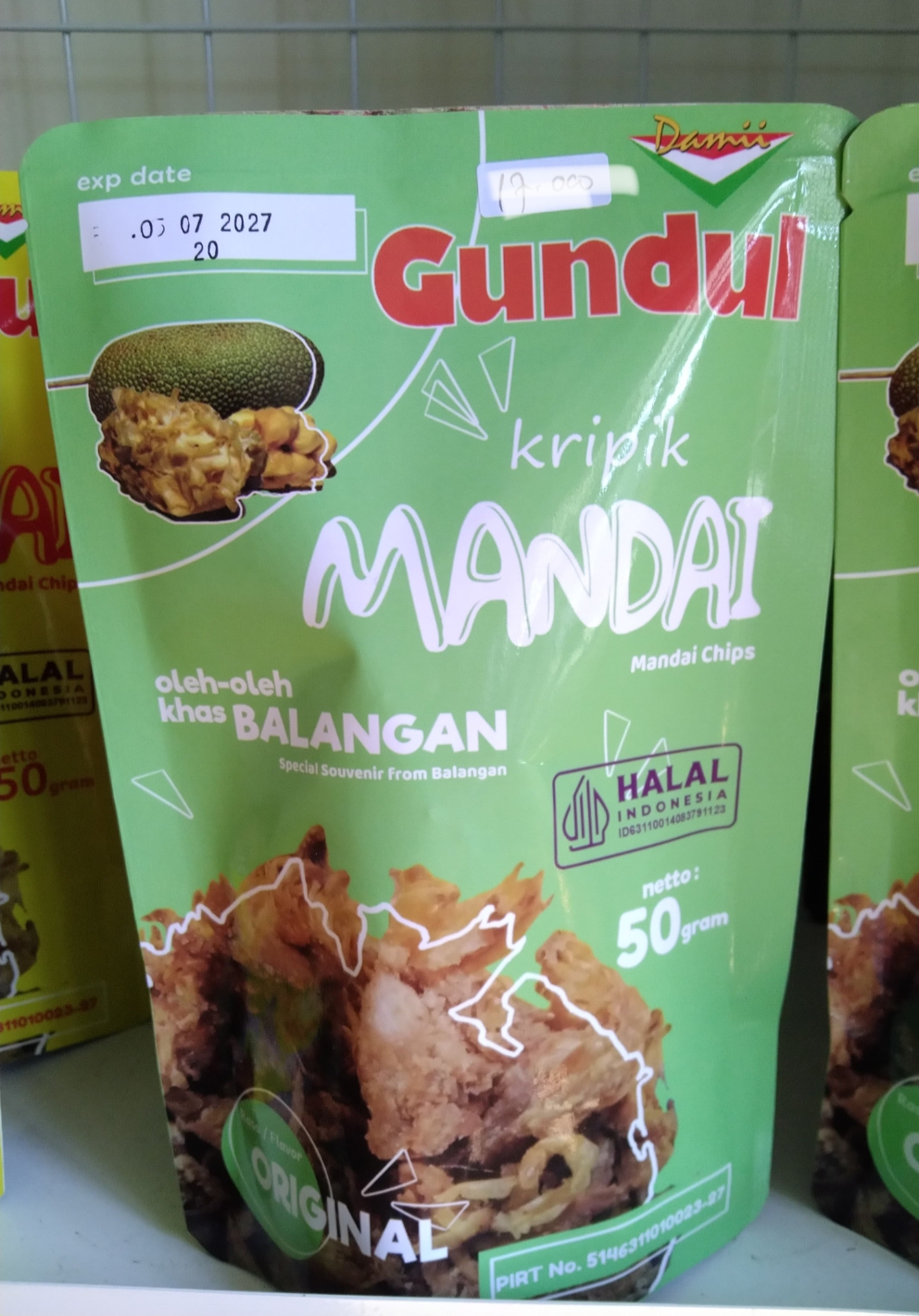 Krupuk mandai gundul