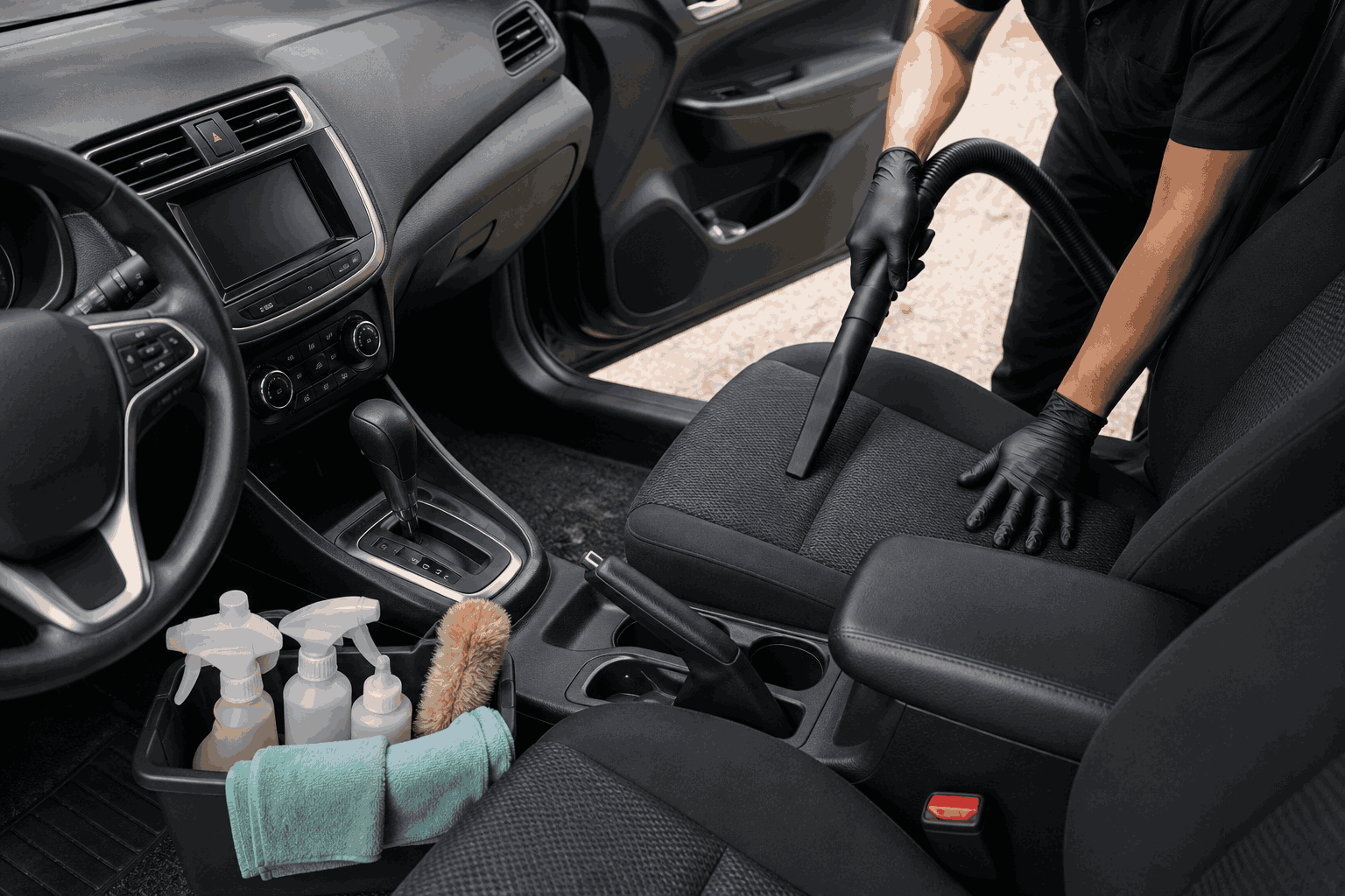 JASA BERSIHKAN INTERIOR KABIN MOBIL