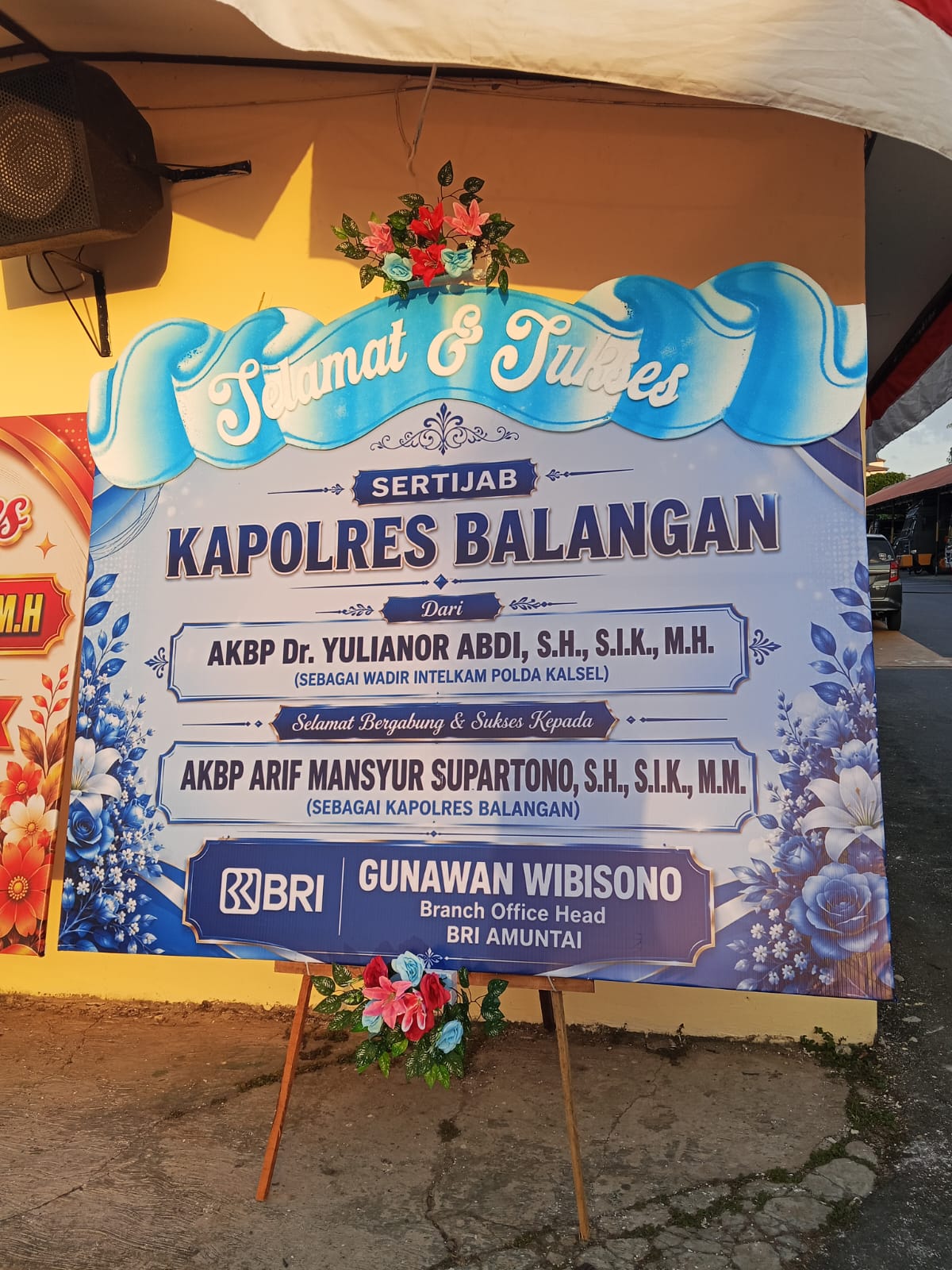 Karangan Bunga 200x150cm Print+Styrofoam