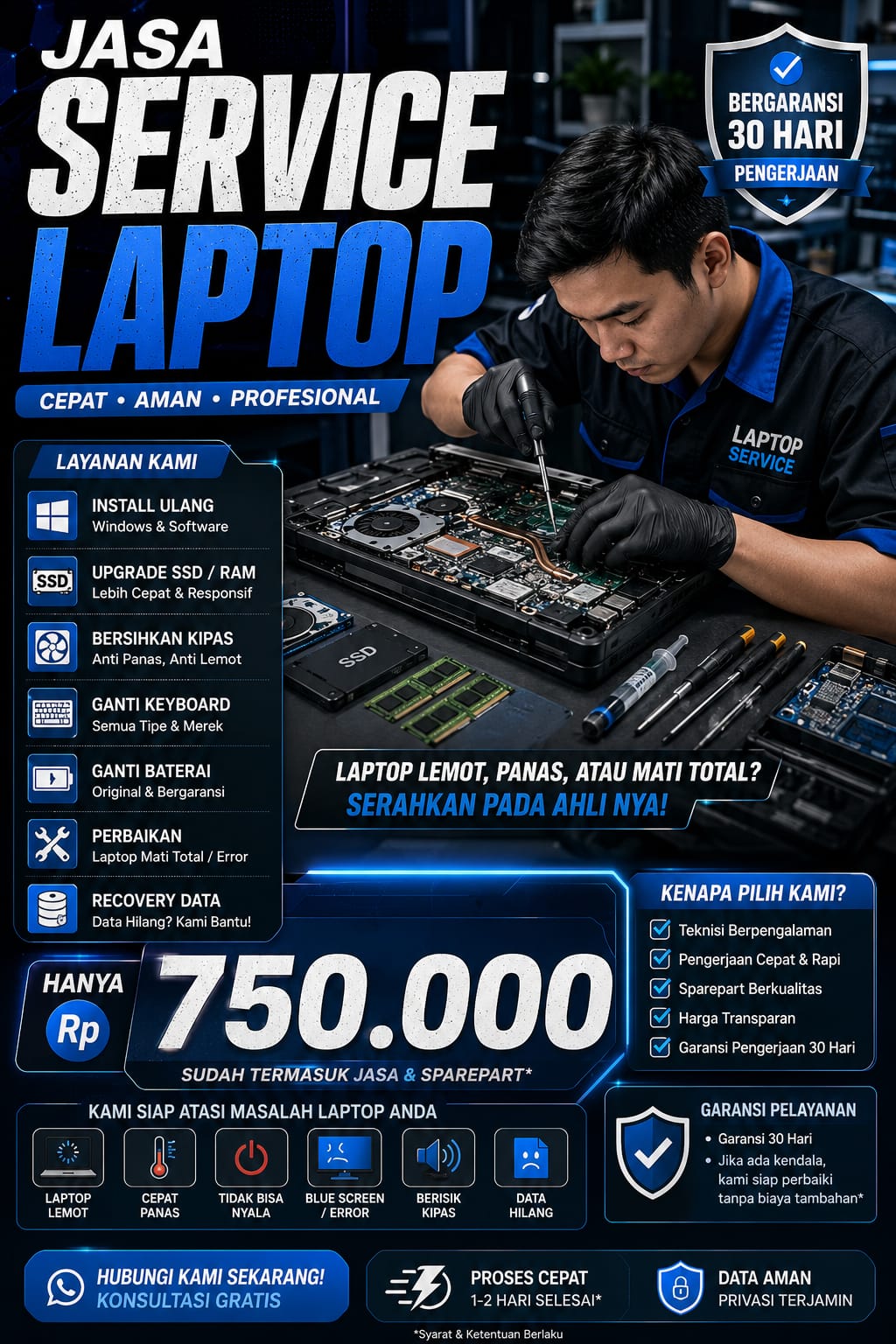 JASA SERVICE LAPTOP PROFESIONAL