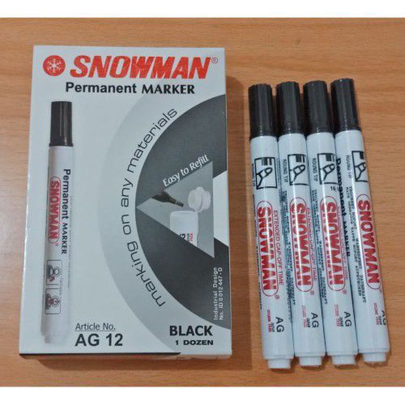 spidol permanen snowman