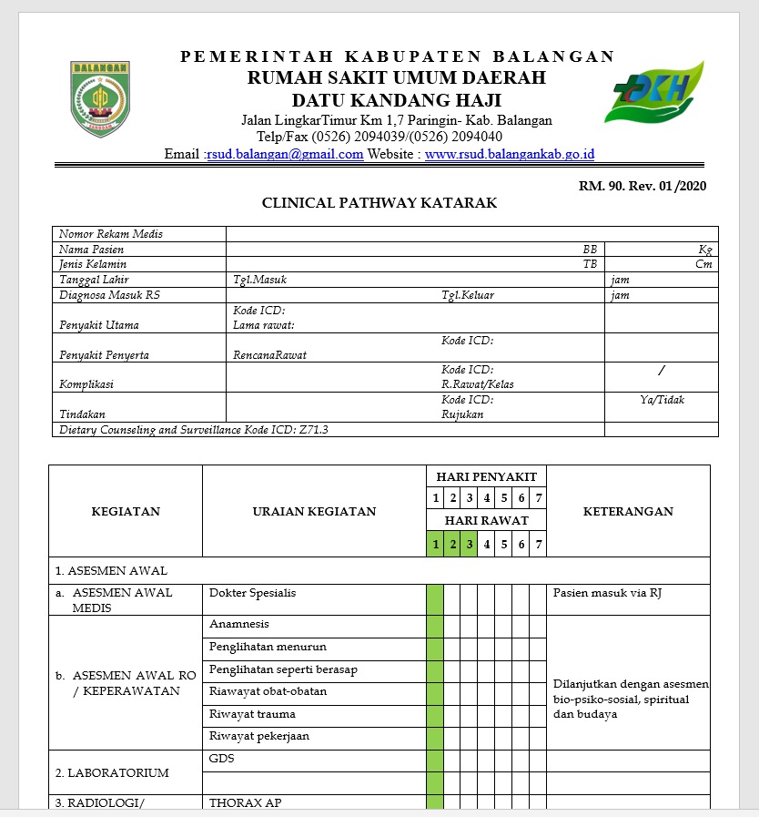 CLINICAL PATHWAY KATARAK