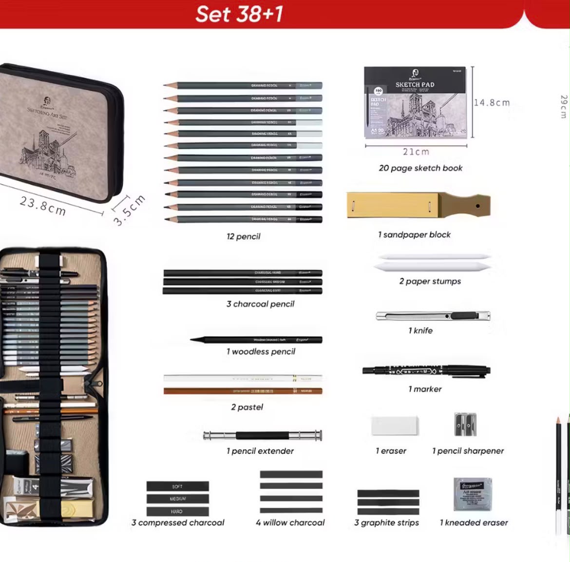 1 set alat lukis kaligrafi