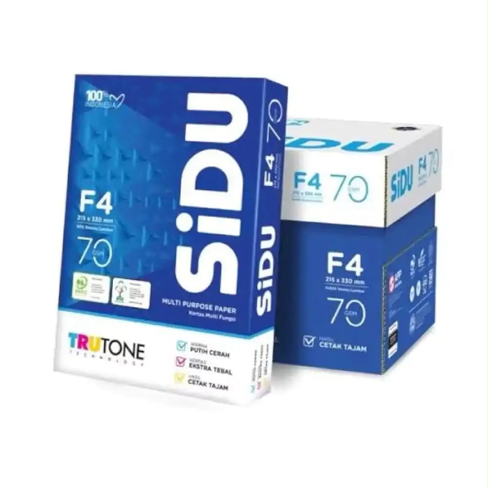HVS SIDU Kertas  A4 F4 70 Gram 80 Gram