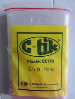 PLASTIK KLIP Ukuran 13 x 8,7