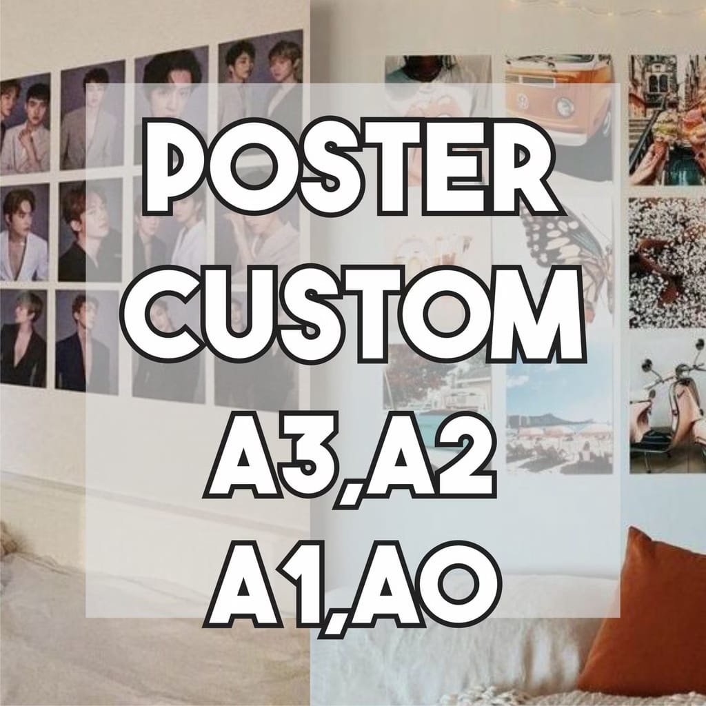Cetak poster/custom poster