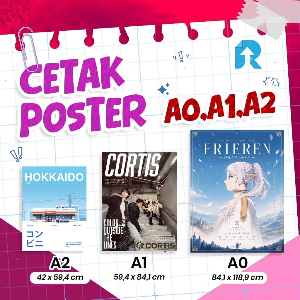 Cetak poster/custom poster