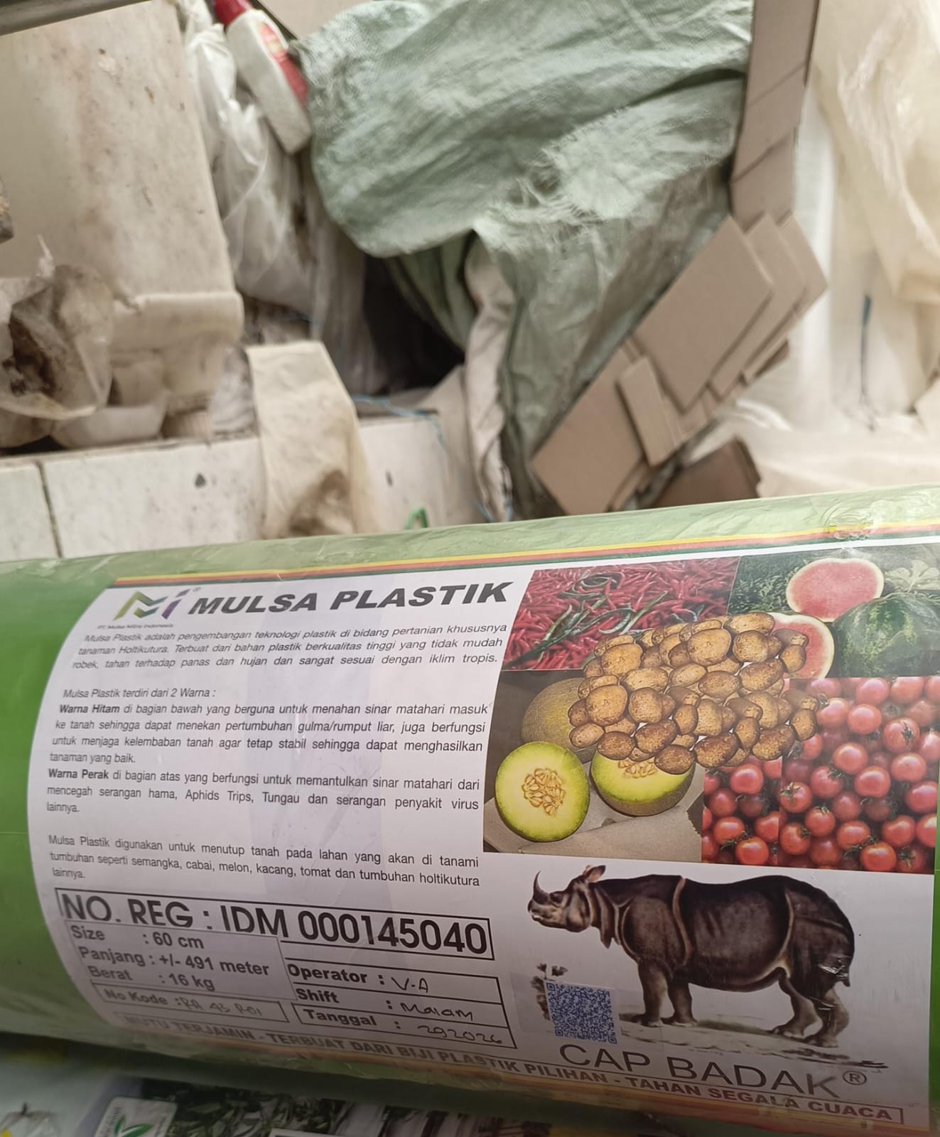 Mulsa Plastik Cap BADAK 500 M