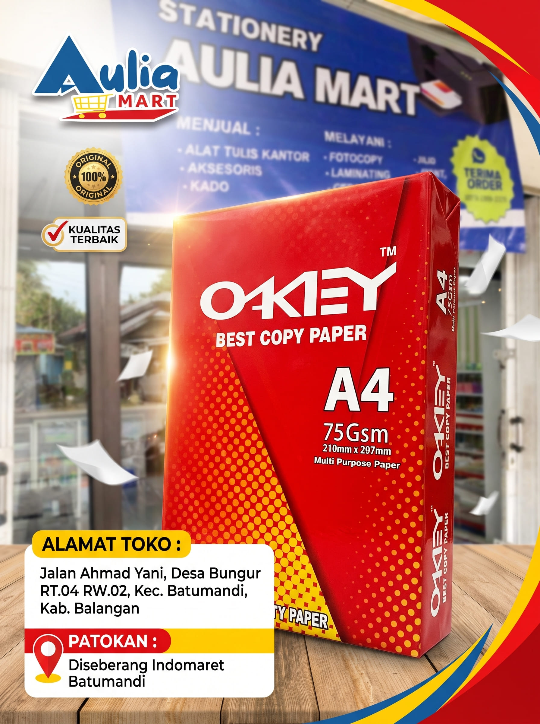 Kertas A4 Okkey