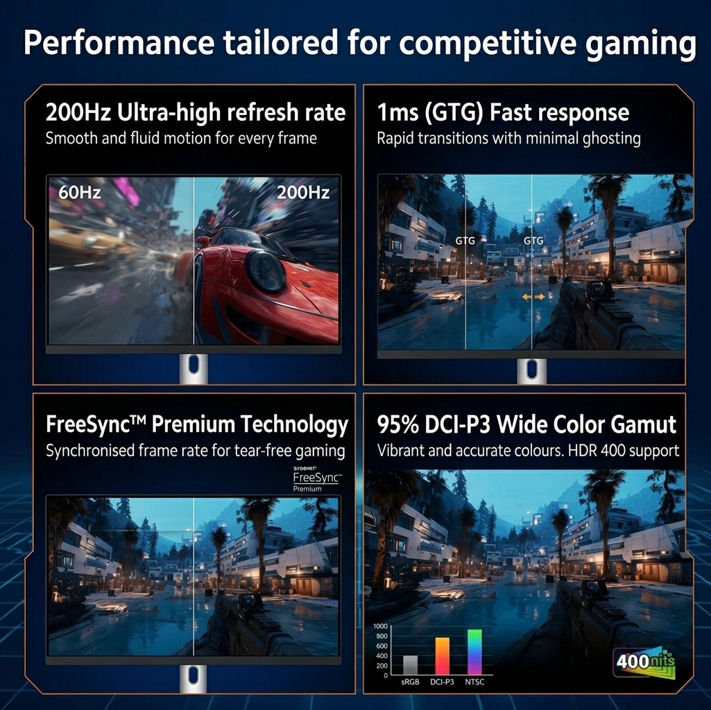 2026 Xiaomi Gaming Monitor G27i 2026 27 Inch Fast IPS 1080P HD Resolution 1ms GTG Response Time