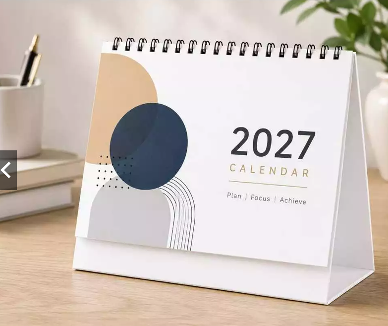 kalender meja atau duduk